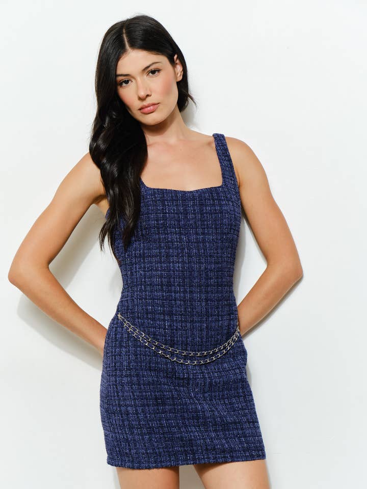 Pretty Garbage - Wholesale Dress - Women's - PRIMROSE TWEED MINI DRESS - Classic, Holiday0