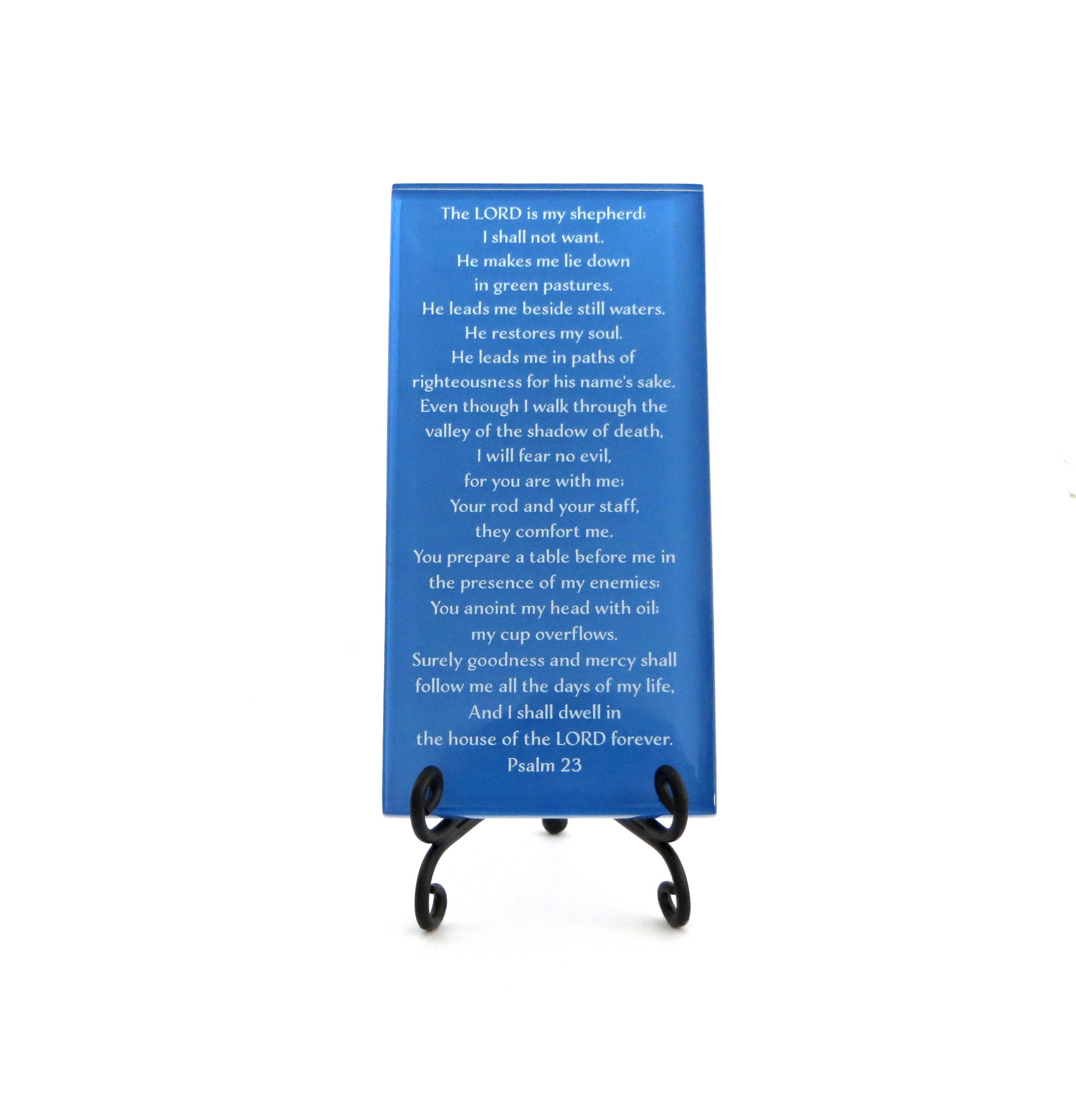 Lifeforce Glass, Inc. – Placa de parede por atacado – O 23º Salmo sobre Placa de Vidro. Presente Cristão2