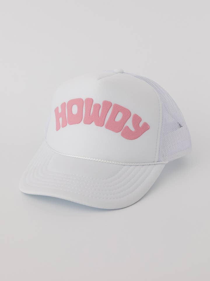 Howdy Trucker Hat White for wholesale by Good Merchant Co