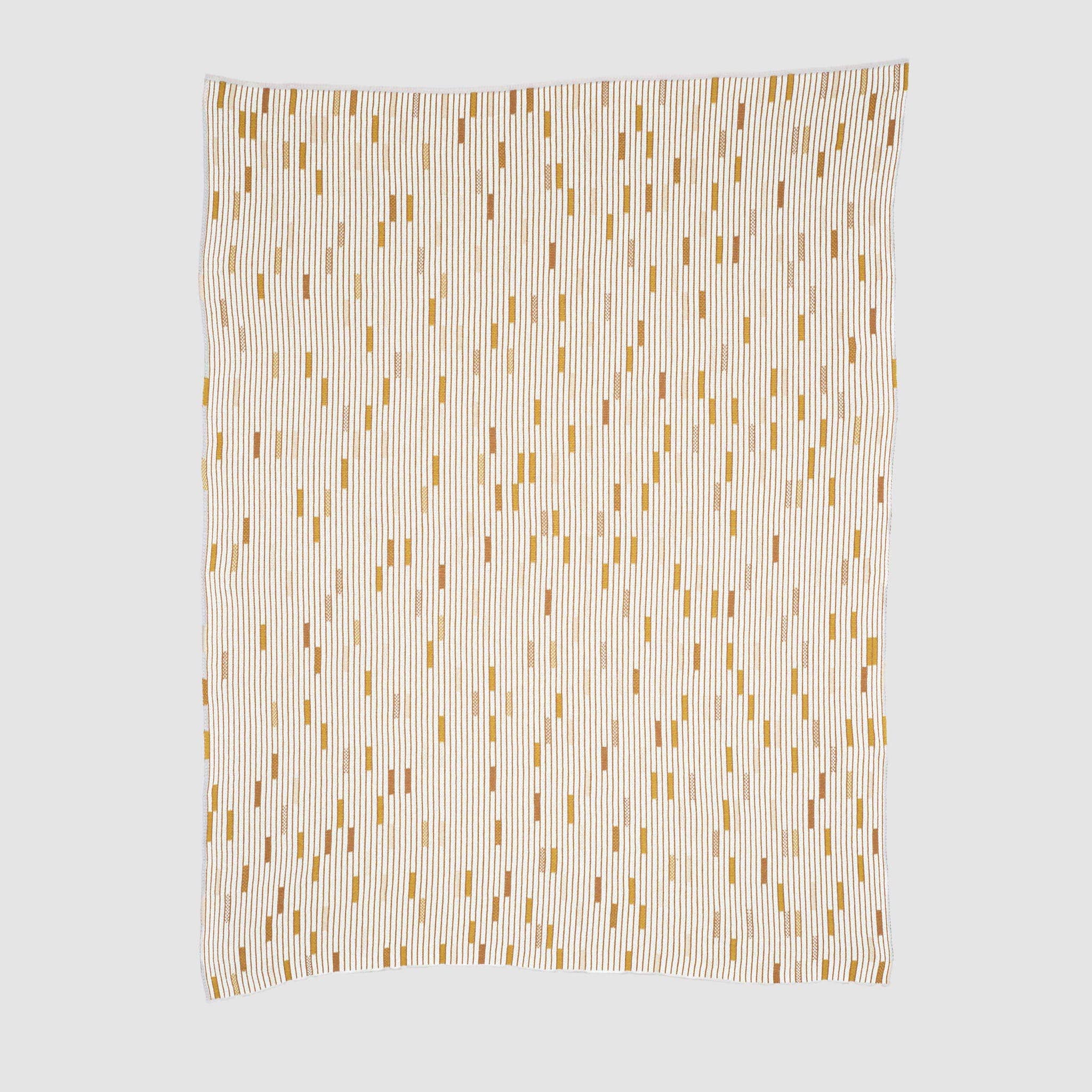 In2Green - Wholesale Throw Blanket - Cotton Sustainable Knit Striped | Geometric Throw Blanket - Matrix by Elodie Blanchard0