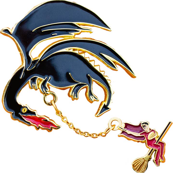 Harry V Horntail enamel pin for wholesale by Mink