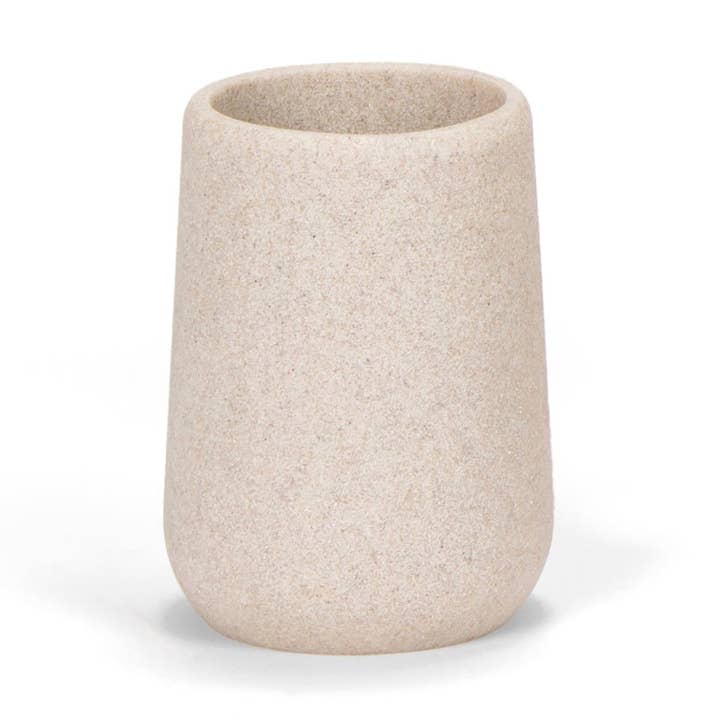 Porte-brosse à dents de salle de bain beige en grès pour la vente par Andrea House