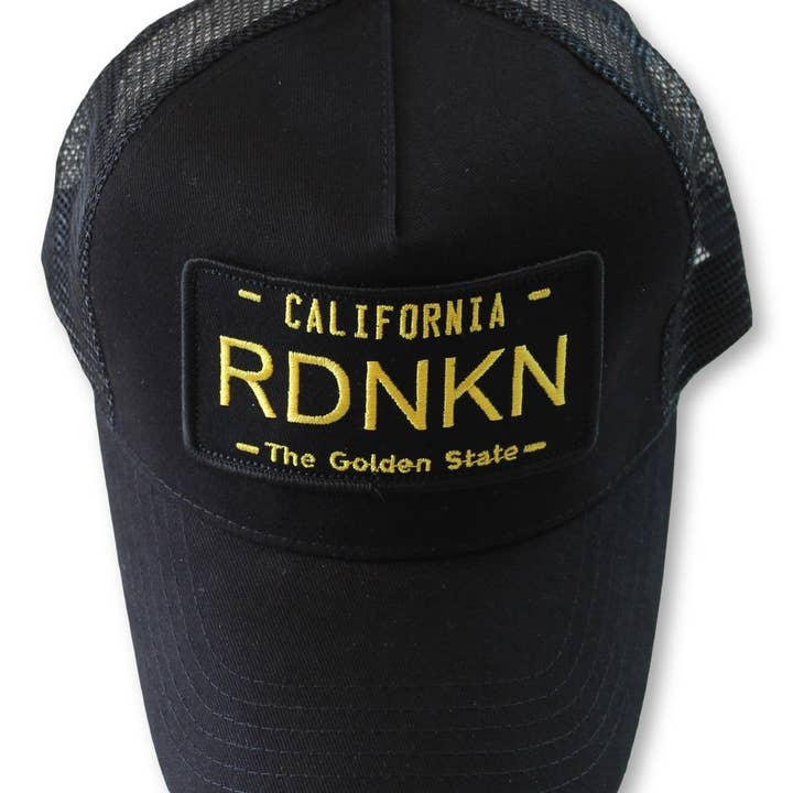 California RDNKN Mesh Snapback Trucker hat for wholesale by RDNKN Clothing and Apparel