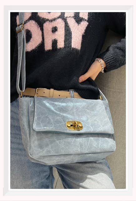 Z et Z - Wholesale Shoulder Bag - Women's - Vintage-effect leather shoulder bag4