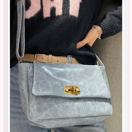 Z et Z - Wholesale Shoulder Bag - Women's - Vintage-effect leather shoulder bag4