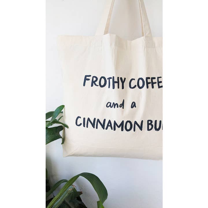 What Ted Wore - Wholesale Tote Bag - Unisex - The Coffee and Cinnamon Bun Tote Bag1