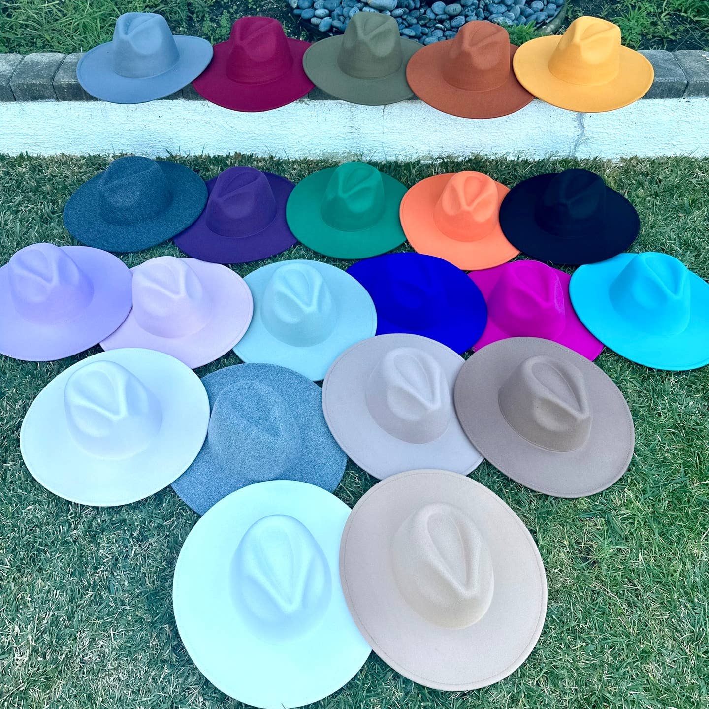 One and Only Accessories - Wholesale Fedora - Women's - Best seller Fashion Classic Wide Brim Felt Hat New Color2
