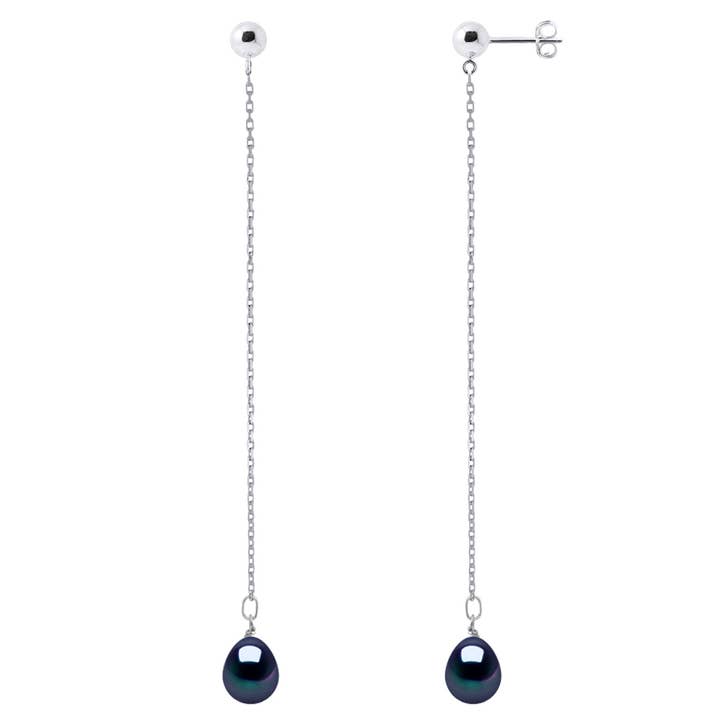 Äkta sötvatten odlade pärlörhängen för wholesale av Mitzuko