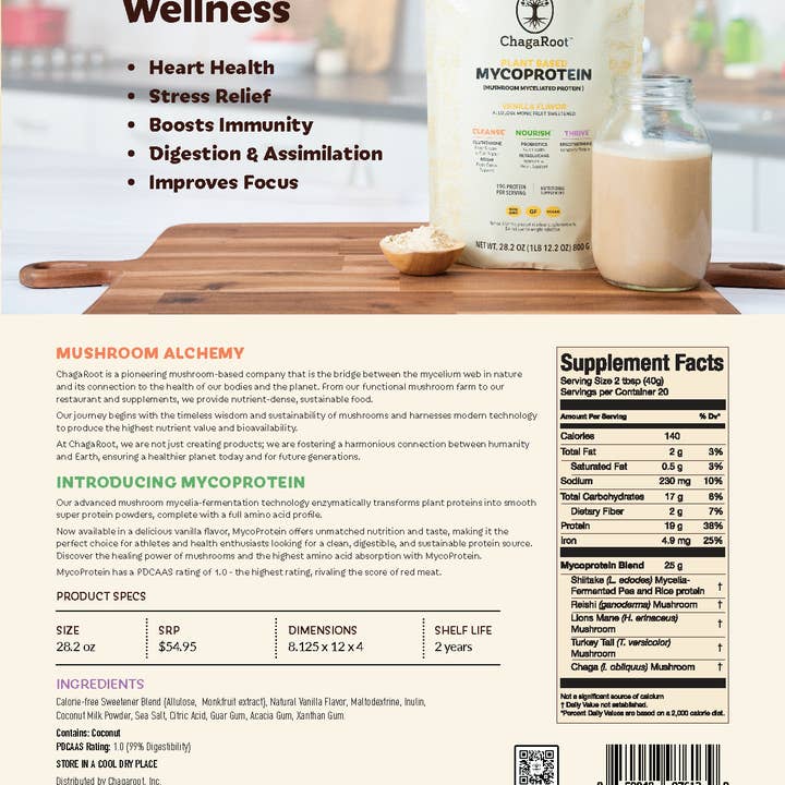 ChagaRoot – Großhandel Protein-/Superfood-Pulver – Mykoprotein