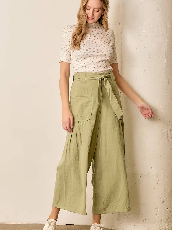 TAILLEBAND BROEK MET ZAKKEN voor wholesale door Polagram by Wellmade USA