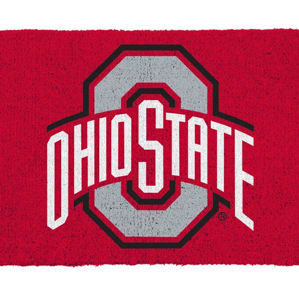 Ohio State Buckeyes Door Mat Team Colors for wholesale by Jenkins Enterprises