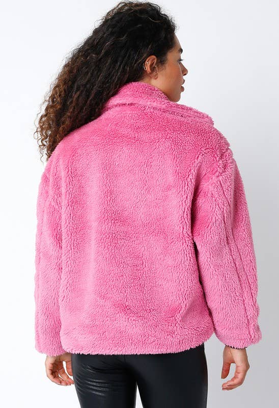 Olivaceous - Wholesale Jacket - Women's - Gabby Plush Jacket4