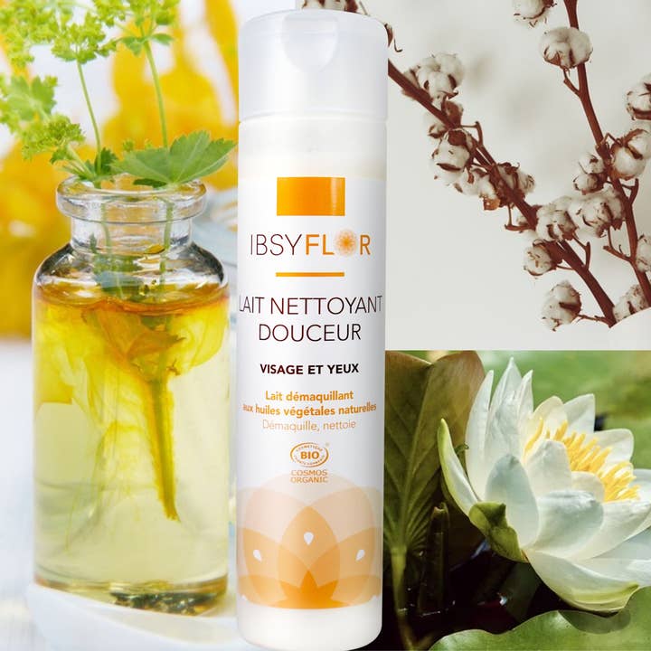 LAIT NETTOYANT DOUCEUR - Démaquillant visage et yeux - 200ml pour la vente par ibsyflor