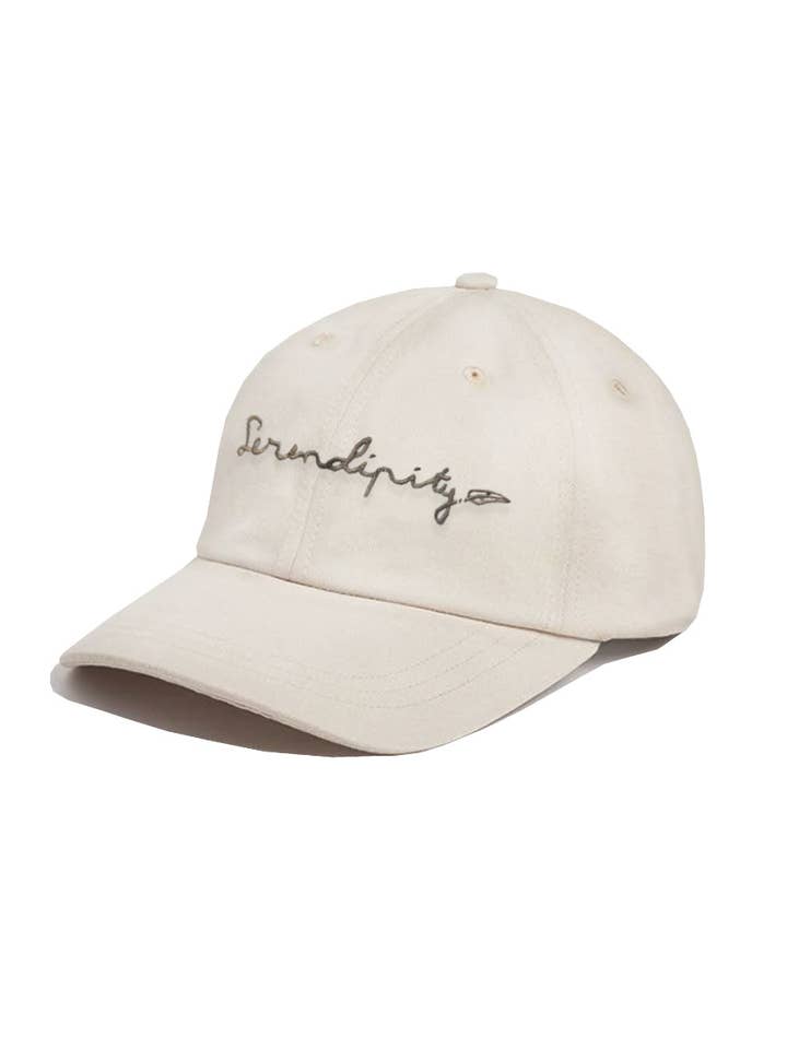 Serendipity Signature Cap - Washed Ecru for wholesale by Serendipity Paris