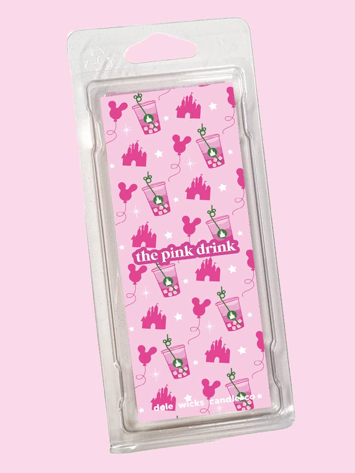 The Pink Drink Wax Melt Bar for wholesale by Dole Wicks Candle Company
