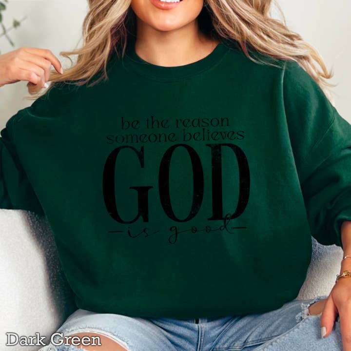 Shoppe SHC - Wholesale Graphic Sweatshirt - Women's - Be The Reason Someone Believes Christian Graphic Sweatshirt10