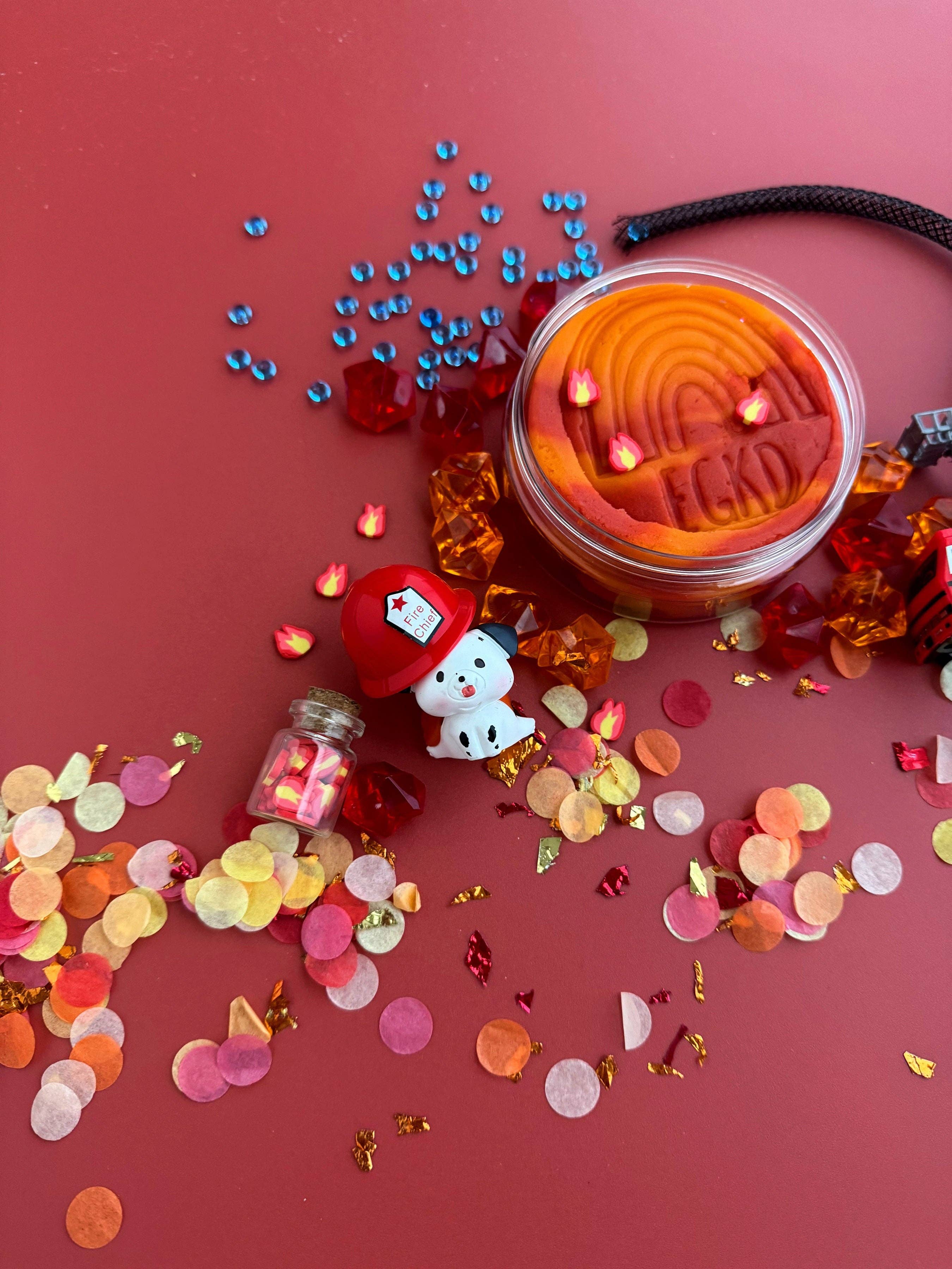 Earth Grown KidDoughs (KidDoughs by EGKD) - Vente Pâte ingénieuse/slime – enfant - Kit de jeu KidDough Caserne de pompiers2