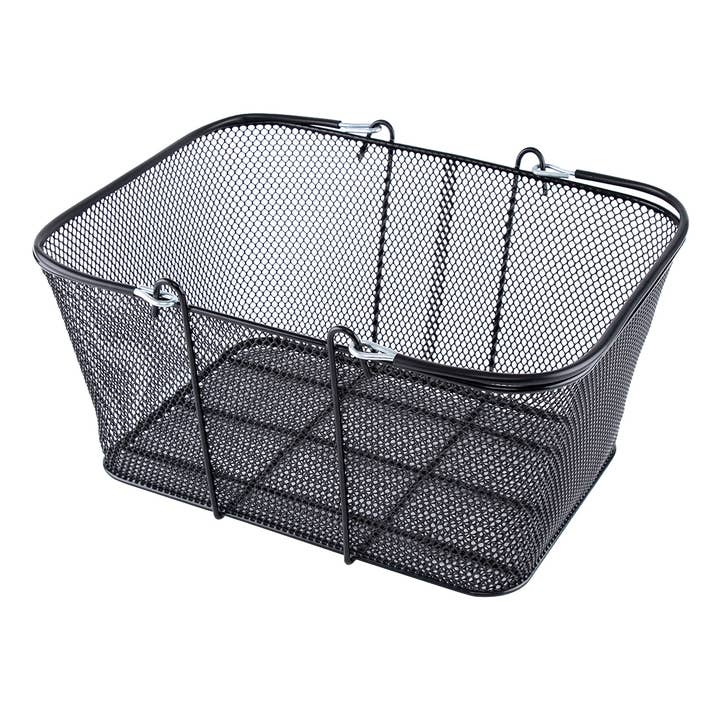 Store Supply Warehouse - Wholesale Shopping Cart - Black Metal Shopping Basket 4