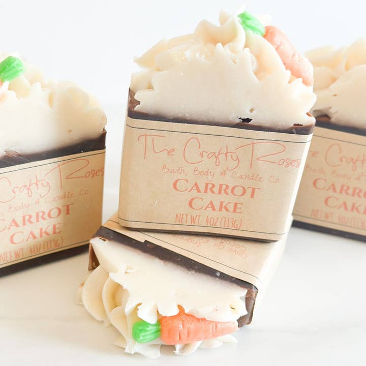 The Crafty Roses - Wholesale Bar Soap - New! Carrot Cake Soap Bar1