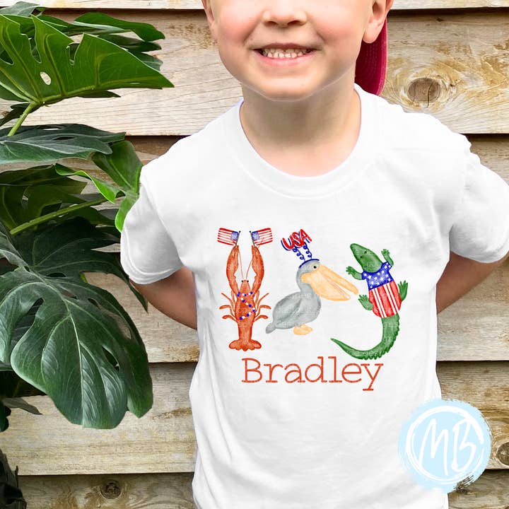 Patriotic Trio Tee for wholesale by MelonBerry