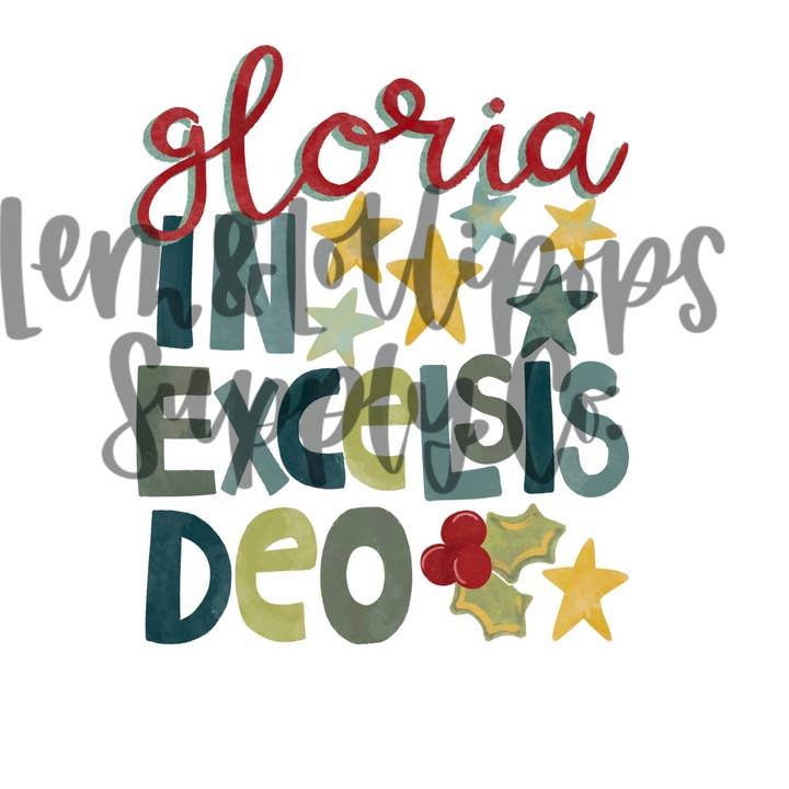 Christmas Gloria sticker for wholesale by Lem&Lollipops Supply Co. LLC