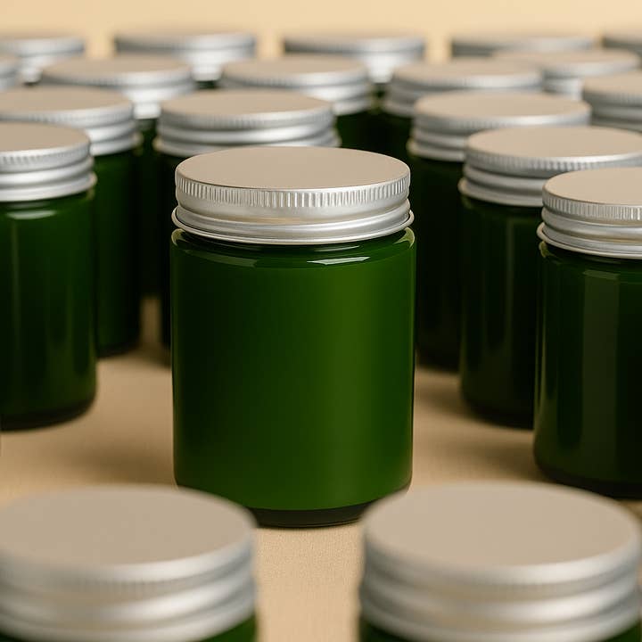 Votive - Wholesale Jar/Filled Candle - Personalized Green Eco Soy Wax Candle – 8oz No Label Jar 3