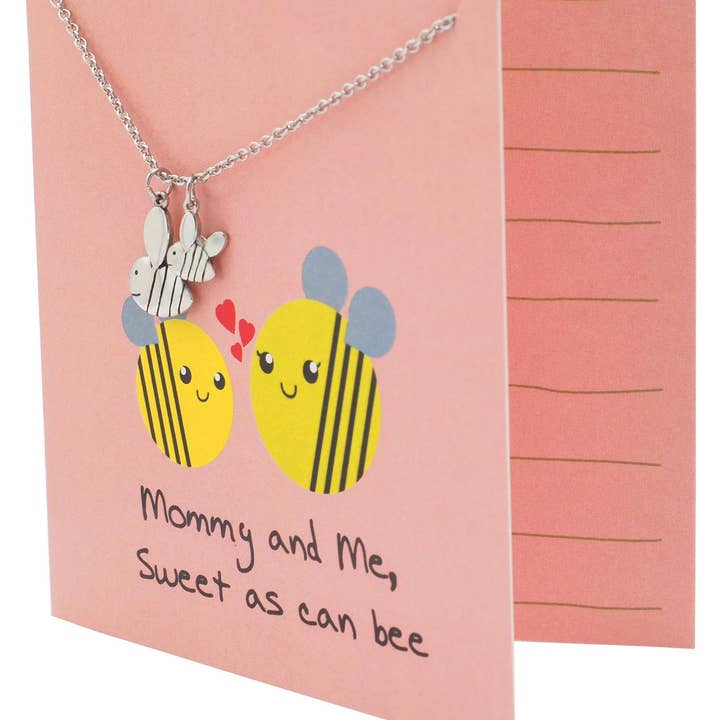 Quan Jewelry - Wholesale Birthday Card - Jess Gifts for Mom Funny Puns Birthday Cards and Bee Necklace