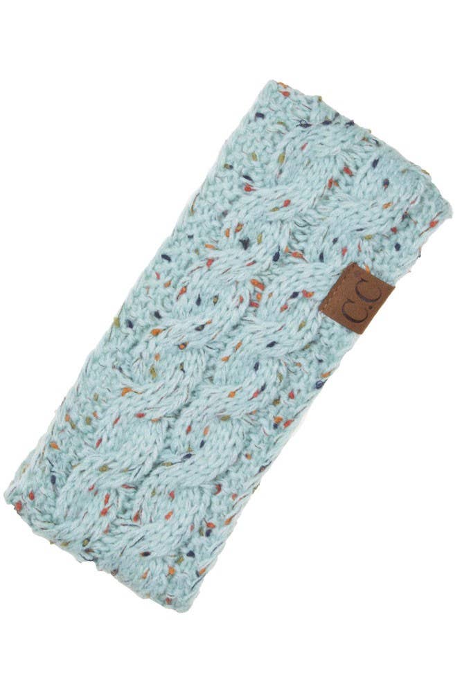 Hana – wholesale Pannband - Dam – C.C Chunky Stickad Confetti Sherpa fodrad pannband8