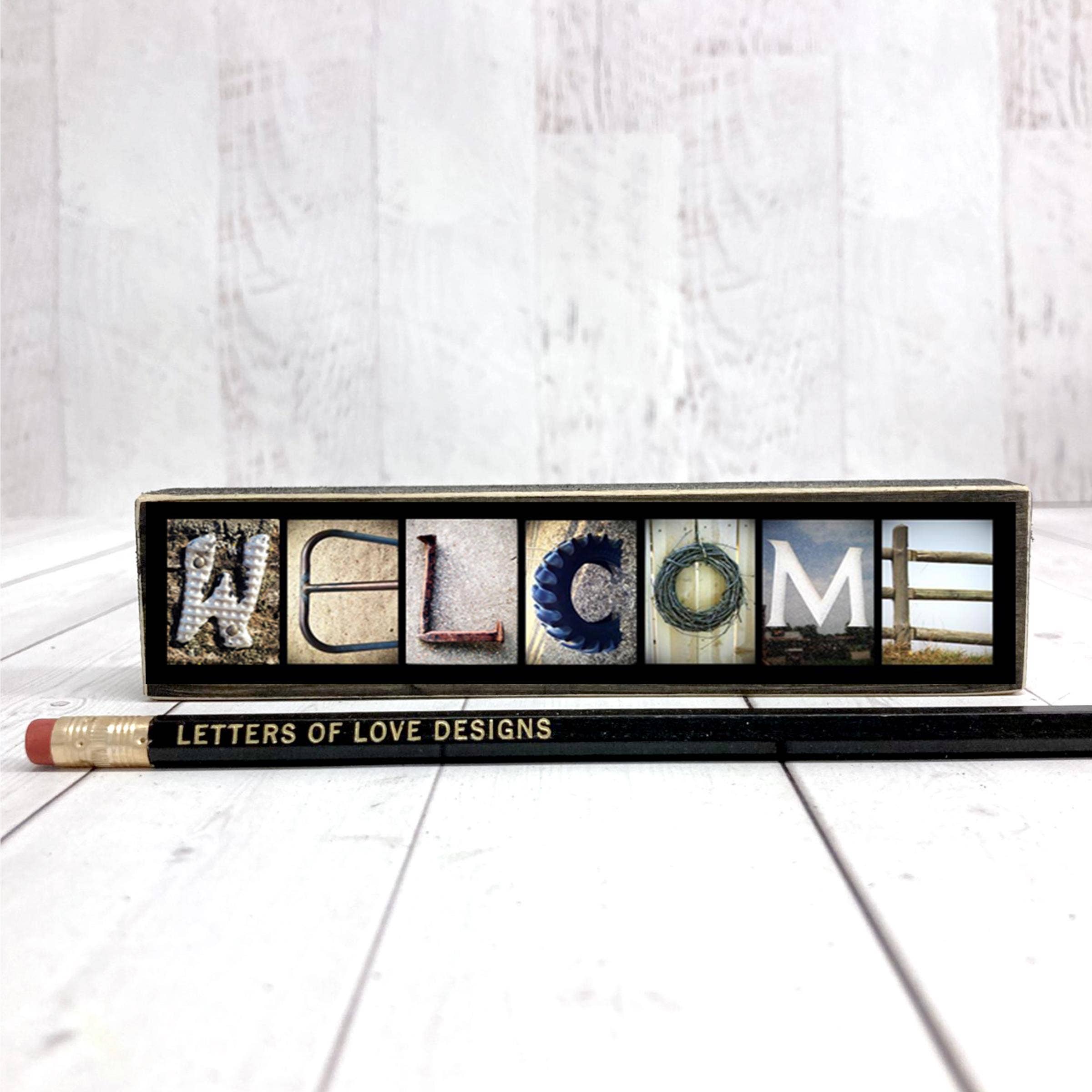 Letters Of Love Designs - Wholesale Sign - Welcome Sign Wood Sign Photo Letter Art Alphabet Photography1