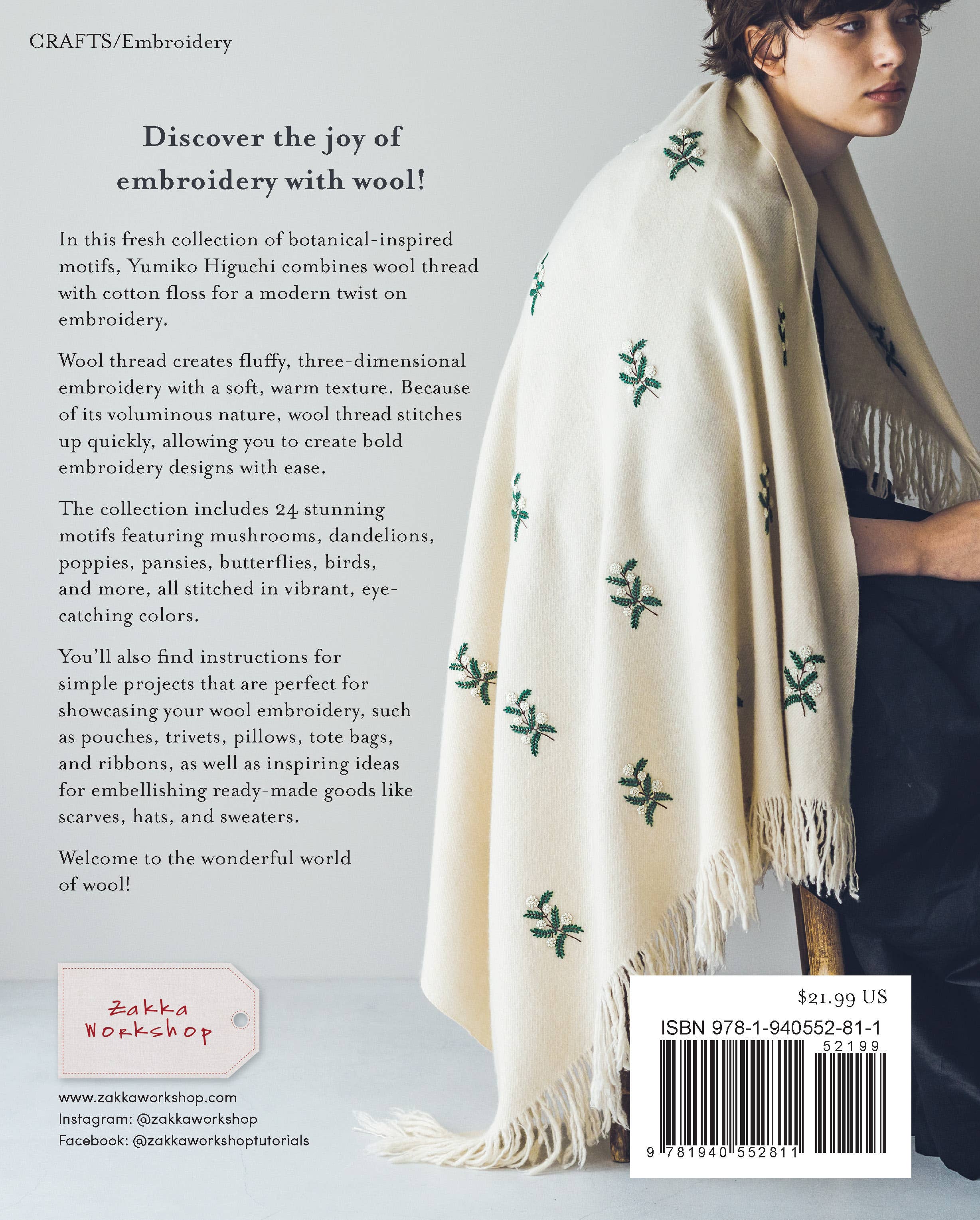 Zakka Workshop – Großhandel Kreuzstich-/Stickzubehör – Simply Stitched mit Wolle – wunderschöne, strukturierte Stickerei mit Wolle & Baumwolle6