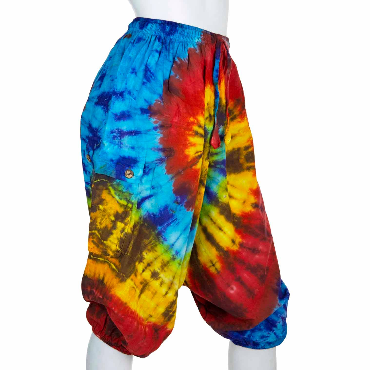 Siesta – wholesale Trousers – Unisex – Tie Dye Ali Baba Short Trousers5