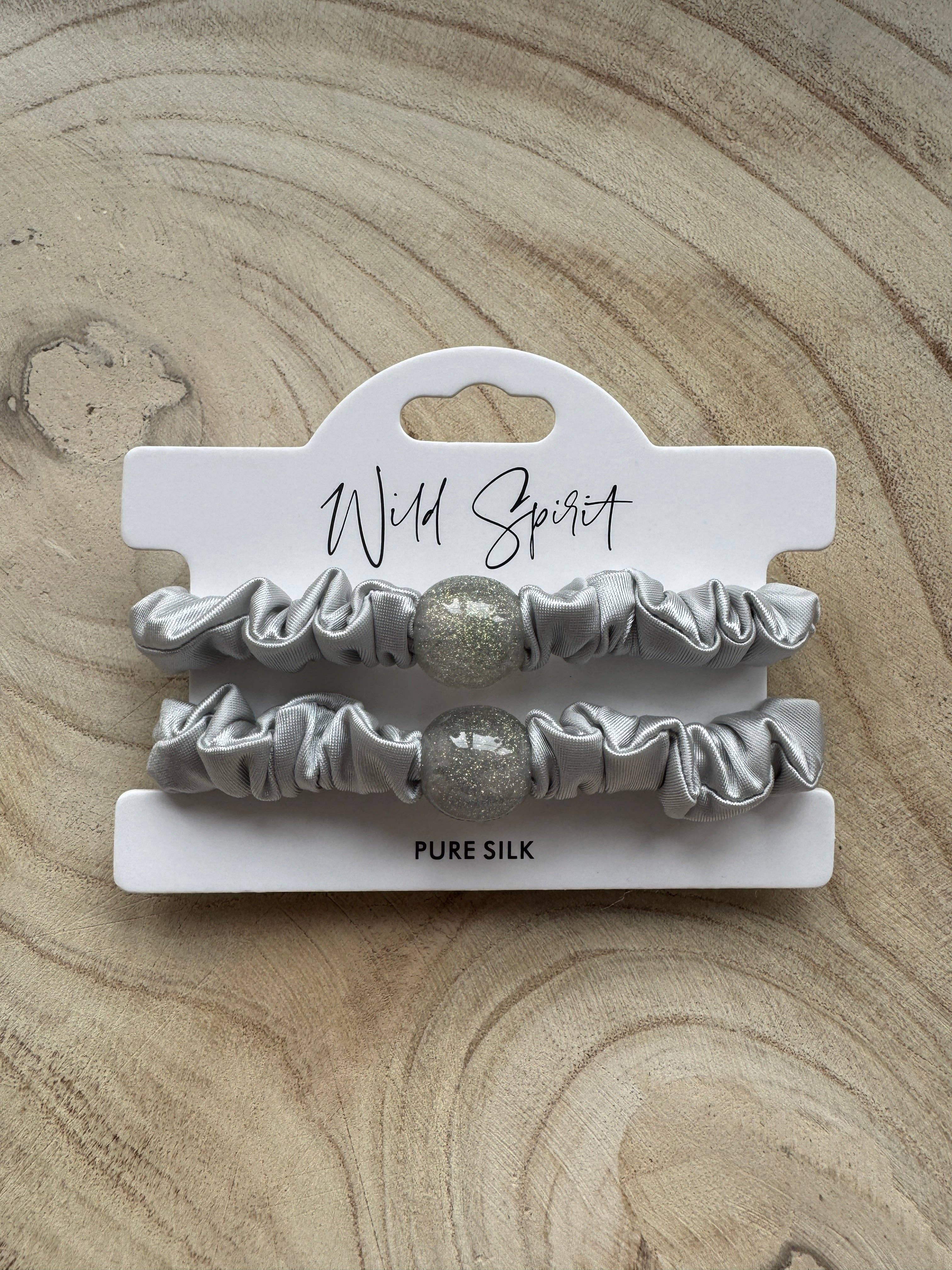 Wild Spirit London – wholesale Hair tie – Pure Silk Hair Bobble Duo8