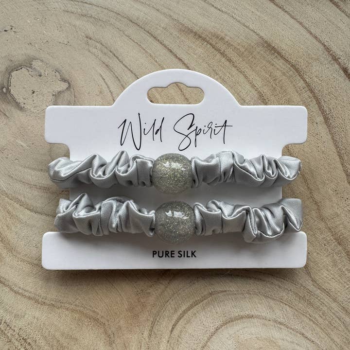 Wild Spirit London – wholesale Hair tie – Pure Silk Hair Bobble Duo8