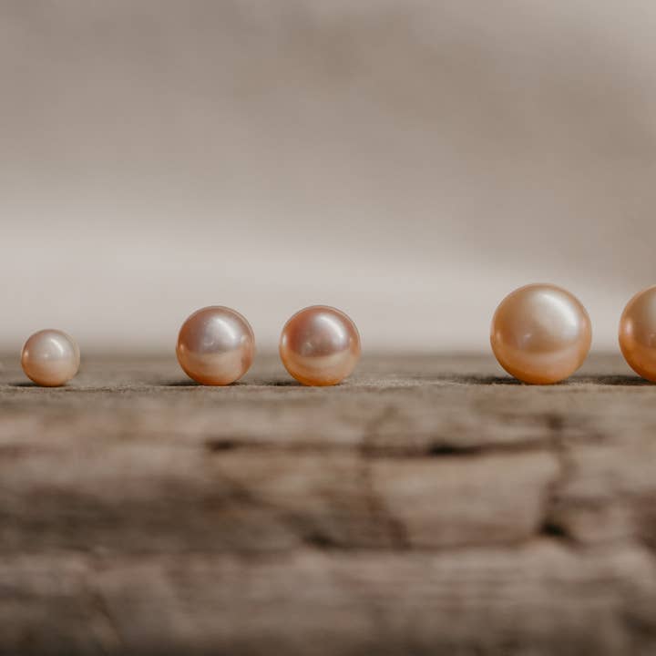 Blush Pearl Stud Earrings for wholesale by Sea Salt & Silver