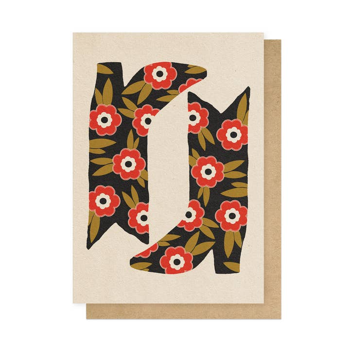 Kärleksstövlar Hälsningskort för wholesale av East End Prints - Greetings Cards & Postcards