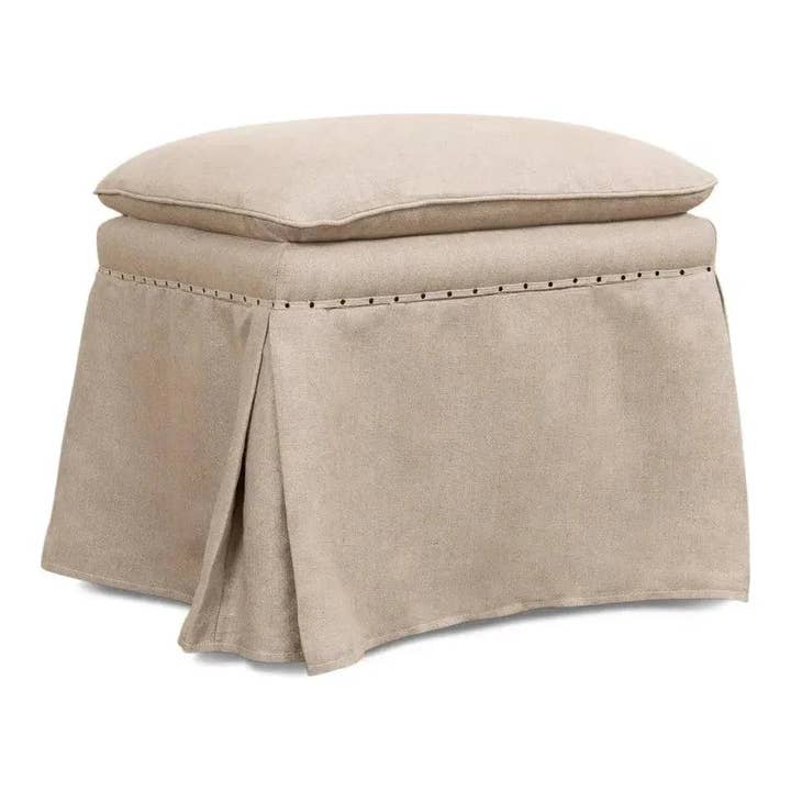 Draped Skirted Ottoman (Set of 2) for wholesale by LOOMLAN