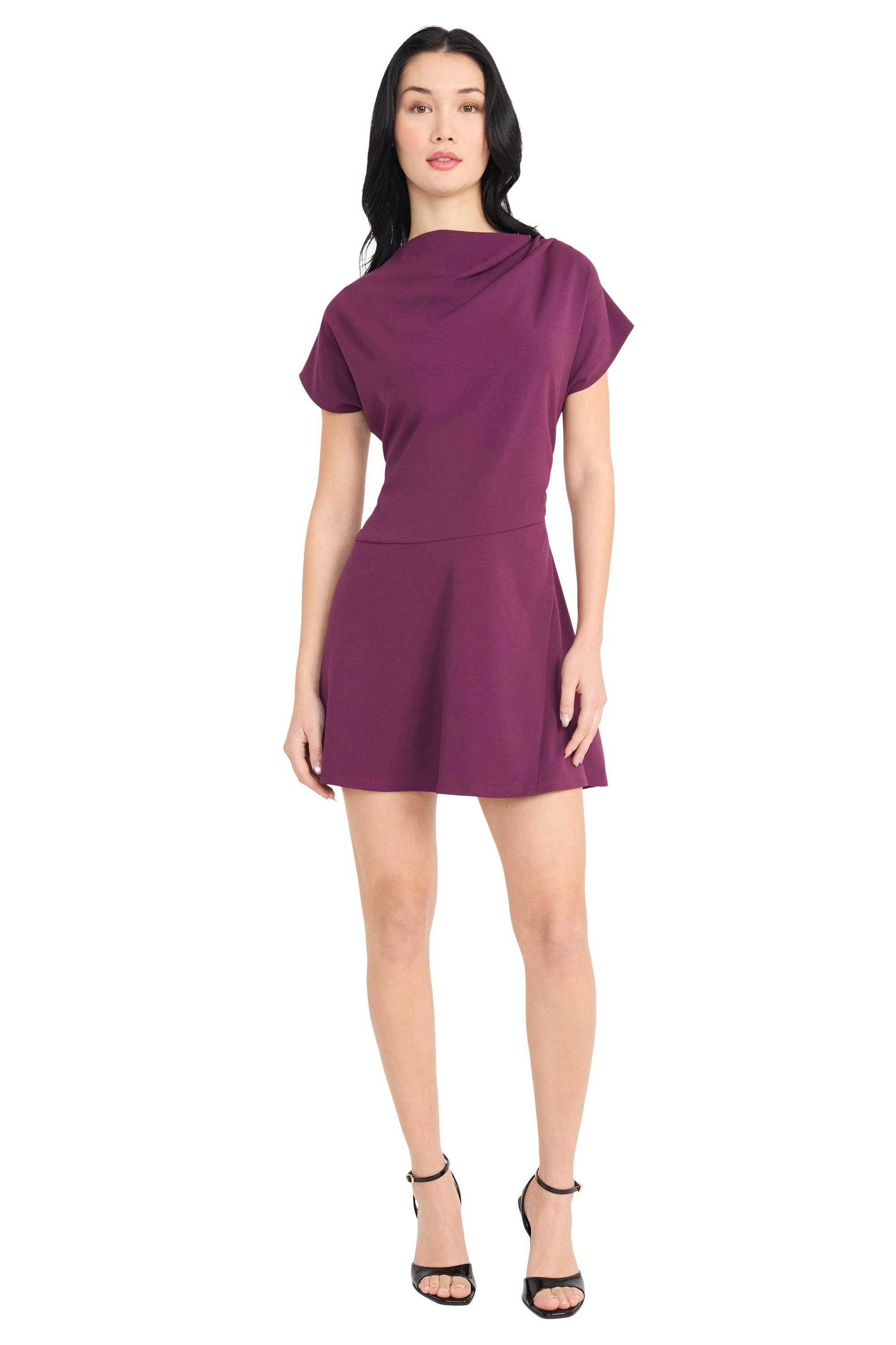 Maggy London Group - Wholesale Dress - Women's - COWL NECK MINI DRESS3