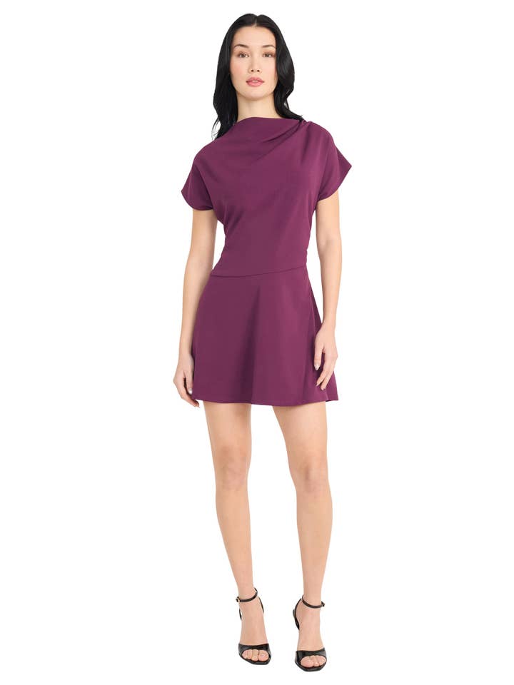 Maggy London Group - Wholesale Dress - Women's - COWL NECK MINI DRESS3
