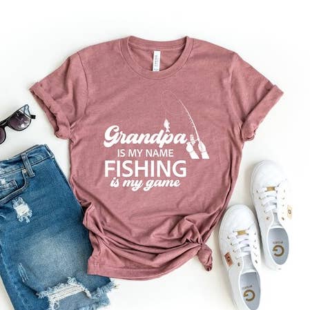 Grandma Is My Name Fishing Is My Name T-Shirt, Fishing Gift for wholesale by KM Clothing