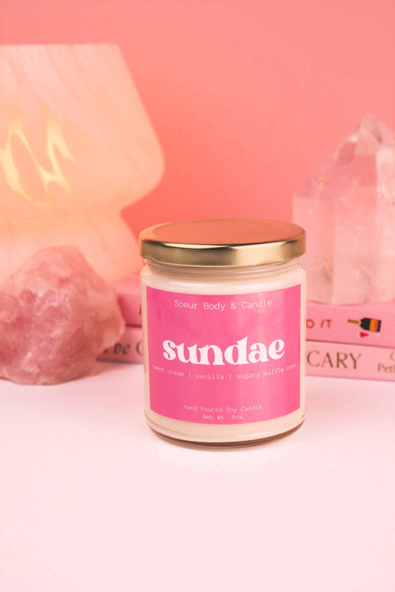 Soeur Body and Candle - Wholesale Jar/Filled Candle - Sundae Soy Candle4