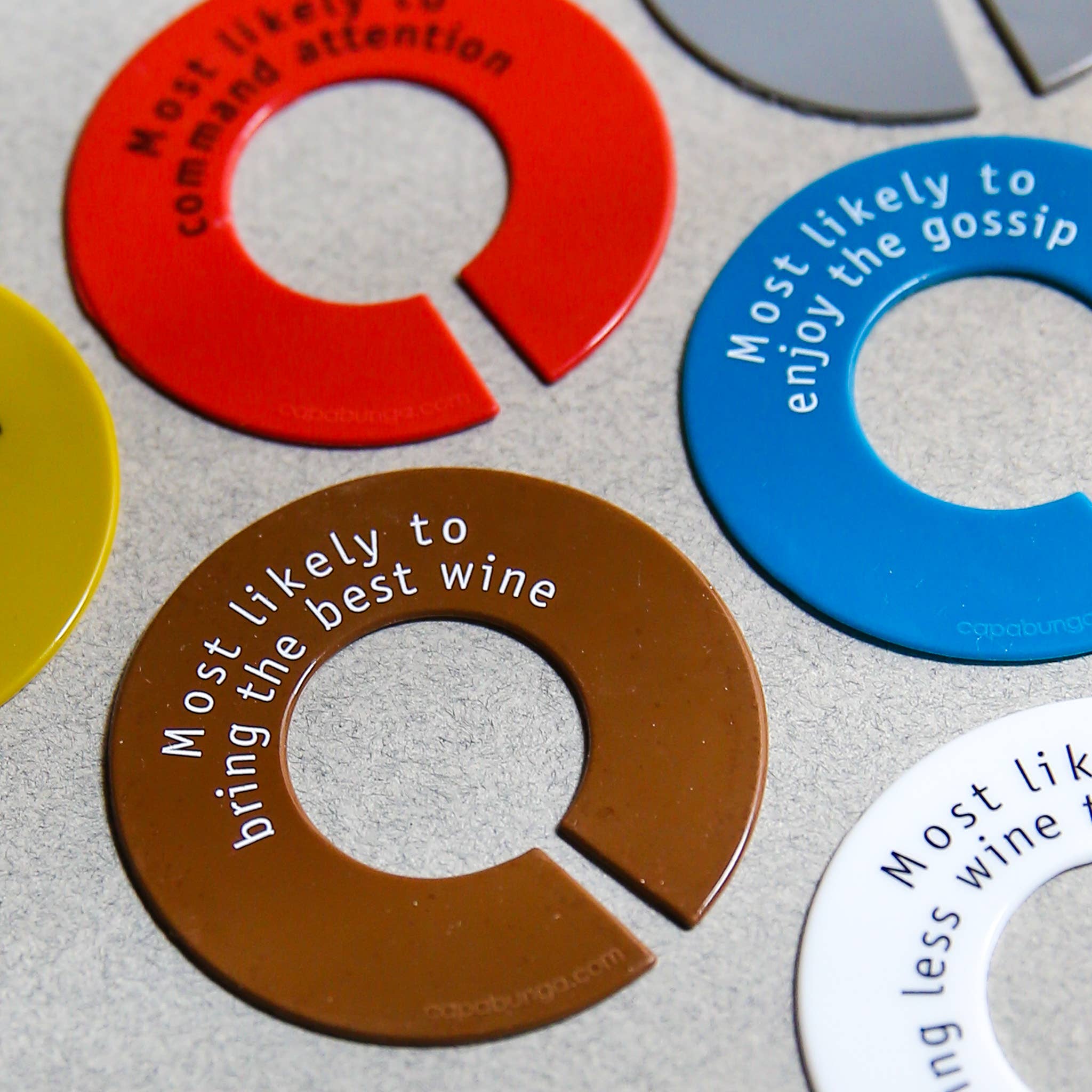 CapaBunga® - Wholesale Wijnglas - Capabunga GlassWhere™ | Wijnglas Identificaties | Wijnglas Charms4