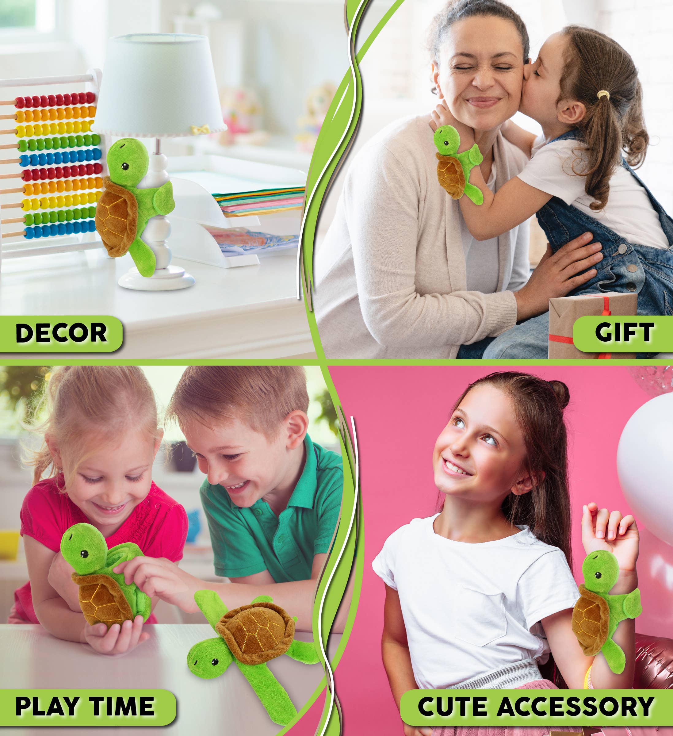 Cota Global – wholesale Stuffed/plush toy – Kids & baby – Slap Bracelet Plush - Sea Turtle3