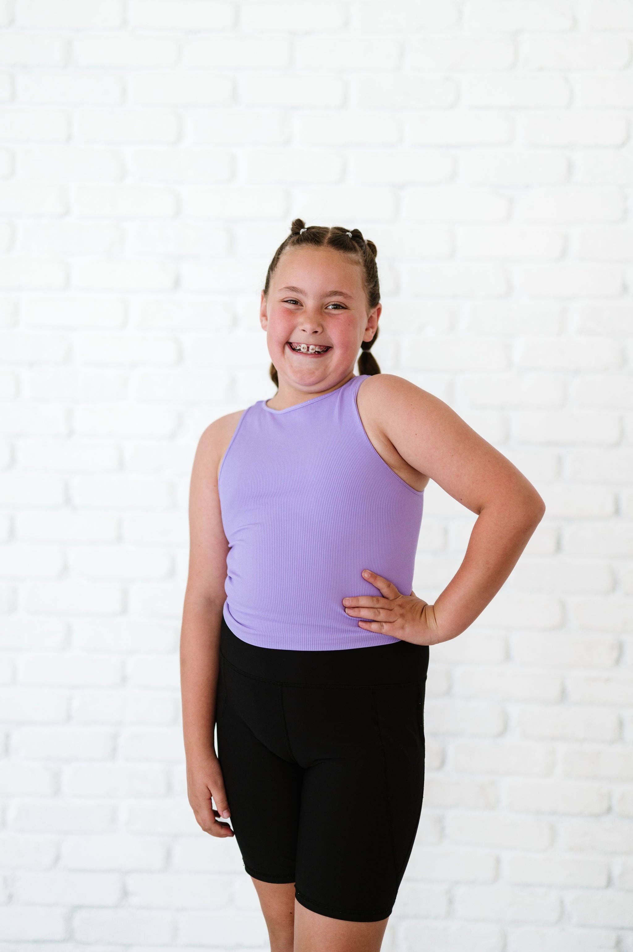 Comfort Cove Clothing - Wholesale Tank Top - Women's - Cropped Ribbed High Neck - Lavender2