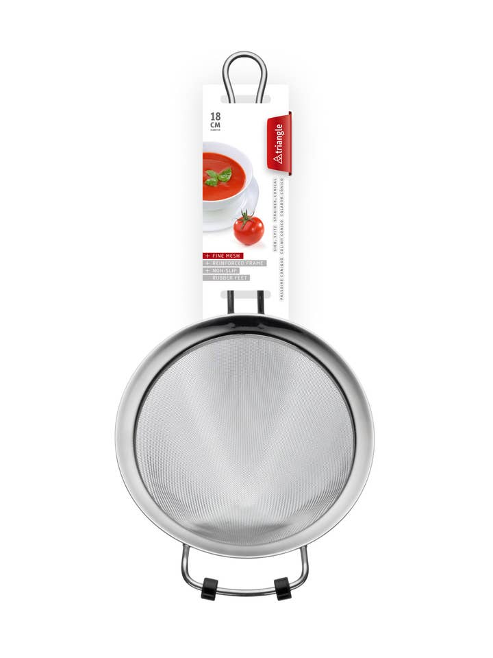 Strainer Ø 18 cm, fine mesh, conical (No. 50 432 18 03) for wholesale by Triangle