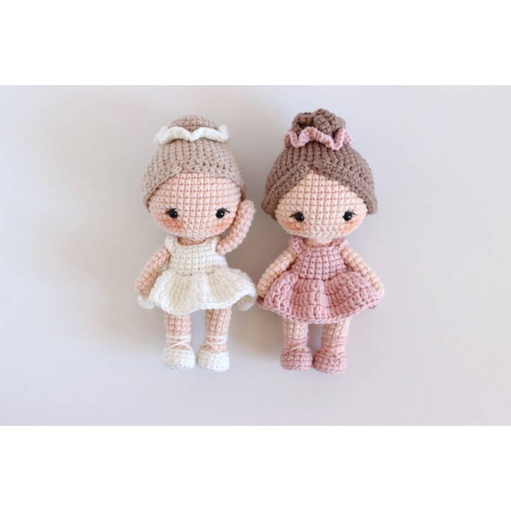 TOMOPOD LLC - Wholesale Stuffed/Plush Toy - Kids & Baby - Crochet Ballerina Dolls, Lovely Amigurumi Doll Wearing Dress6