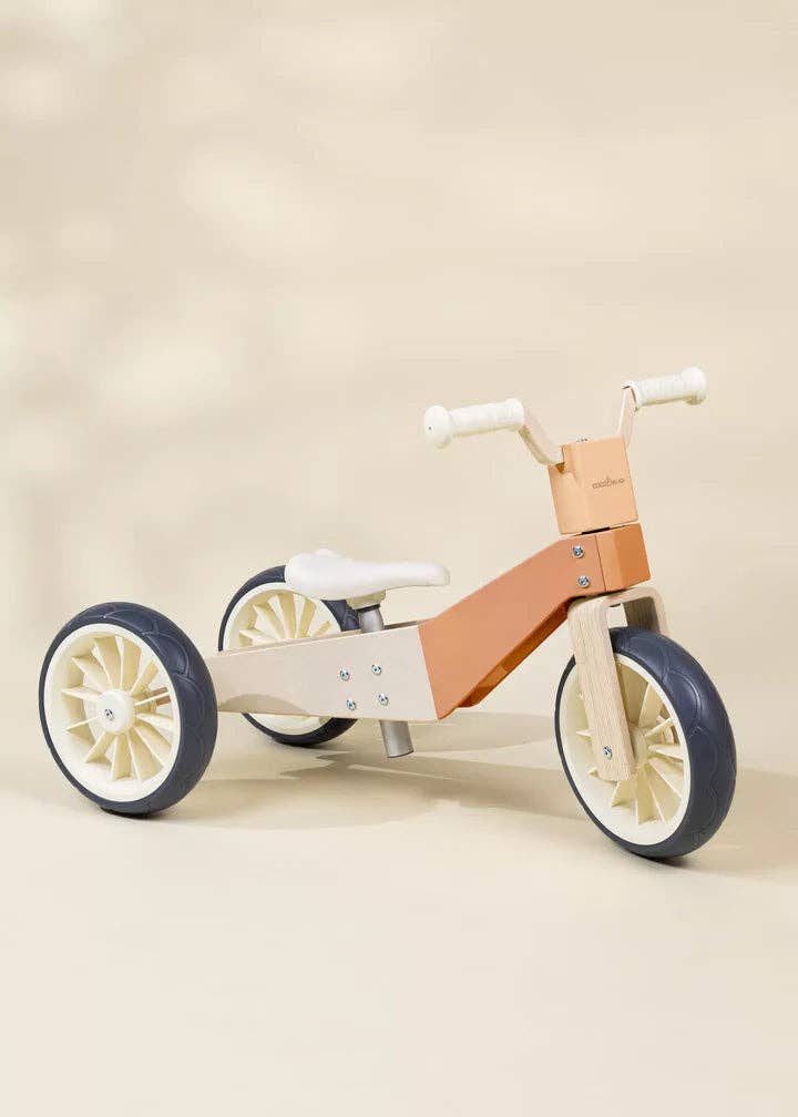 Coco Village - Wholesale Bike/Scooter - Kids - Wooden Balance Bike 3-in-1 - Grapefruit
