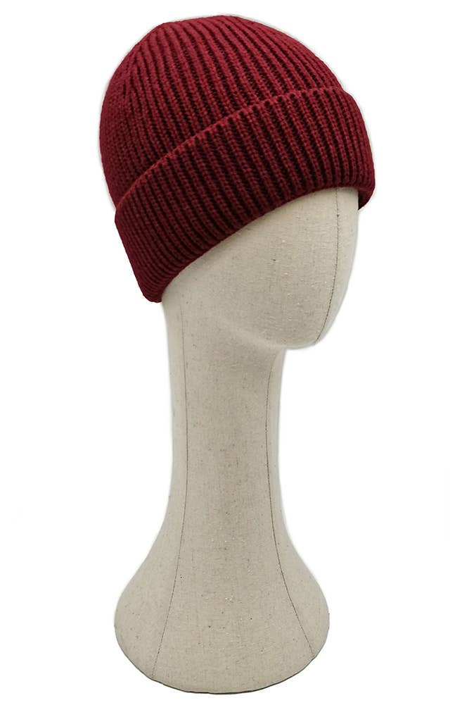 Hana - Wholesale Beanie - Women's - Solid Color Ribbed Knit Cuff Beanie4