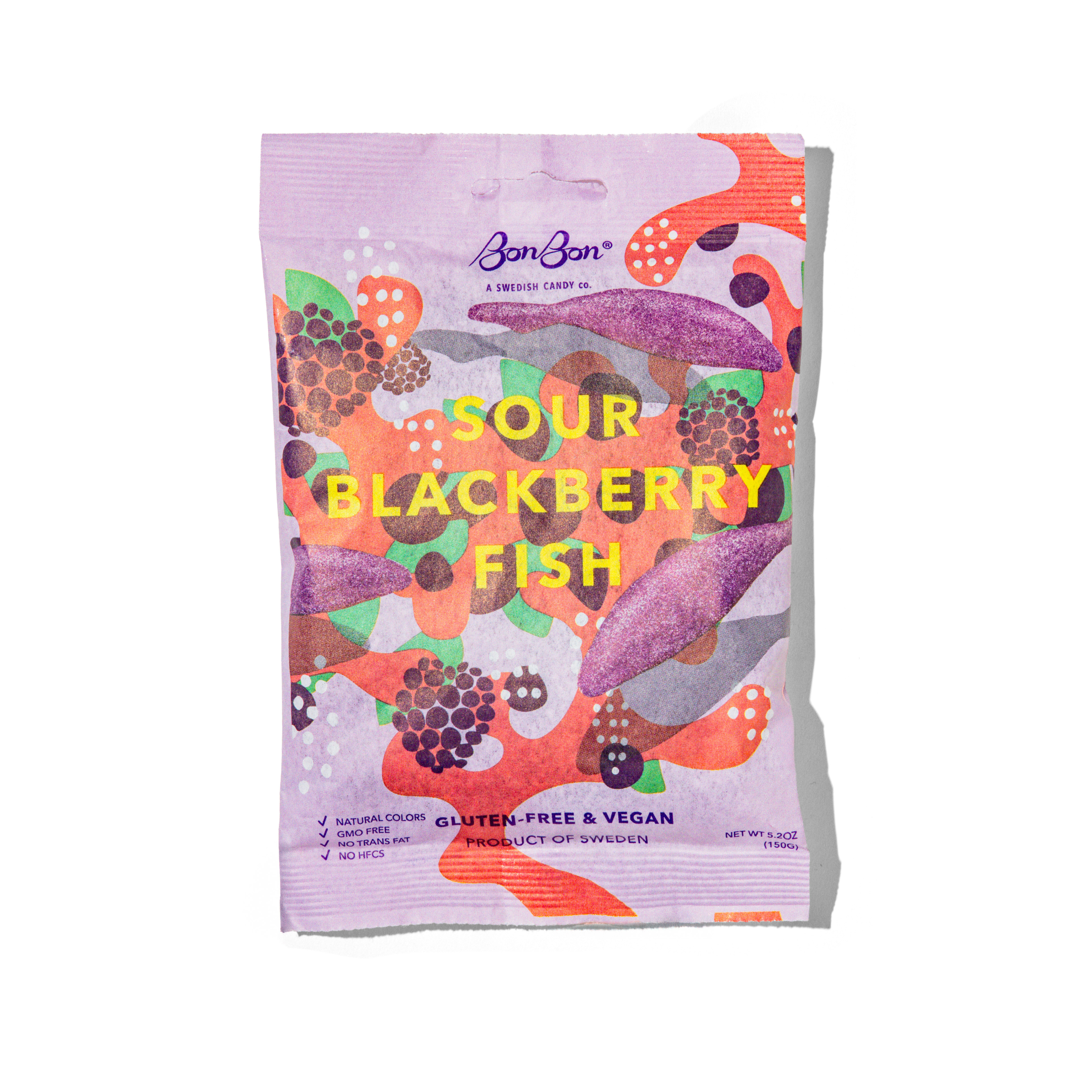 BonBon - A Swedish Candy Co - Vendita all'ingrosso Caramelle gommose - Pesce alla mora acida - Caramelle svedesi 5,2 once (150 g)1