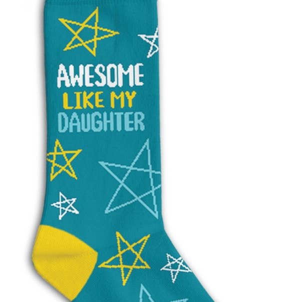 Geweldige sokken voor dochters voor wholesale door Funatic - About Face Designs - Nice Enough Merch Co