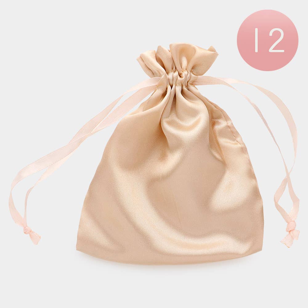 Sensibling Corp. - Wholesale Gift Bag - 12PCS - 5 X 6.25 Ribboned Satin Organza Gift Bags10